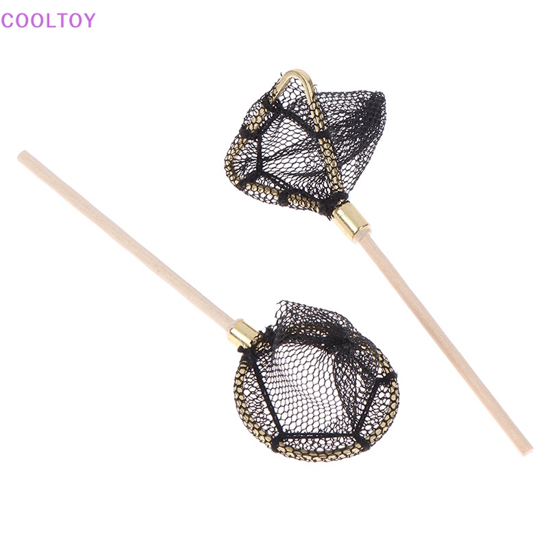 Set 2 Lưới Đánh Cá Mini Tỉ Lệ 1 / 12 Trang Trí Nhà Búp Bê
