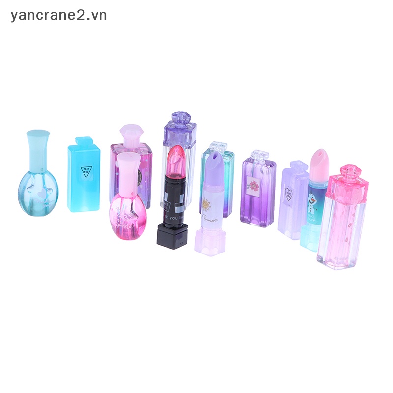 Set 12 Món Đồ Trang Điểm Làm Móng / Son Môi Mini 1: 6 Dành Cho Búp Bê 1: 6