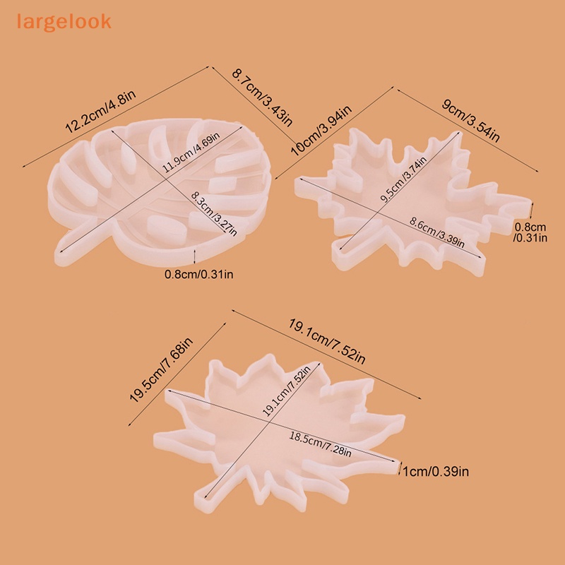 Khuôn Silicone Tạo Hình Lá Phong / Monstera DIY Trang Trí Nhà Cửa
