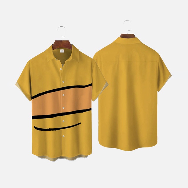 Áo Sơ Mi Ngắn Tay In Họa Tiết 3D Thời Trang Mùa Hè 2023 Cho Nam