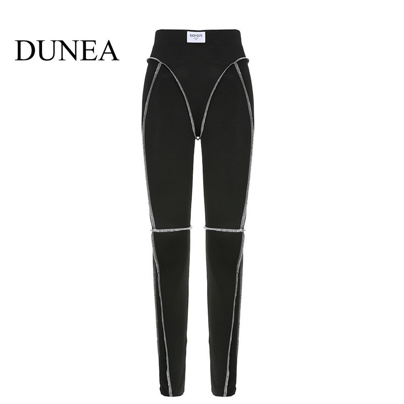 DUNEA Quần Legging Lưng Cao Màu Sắc Thời Trang Cho Nữ
