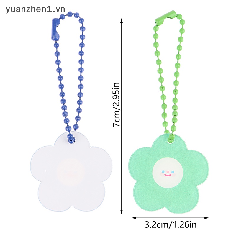 Móc Khóa Hình Bông Hoa Mặt Cười Dễ Thương