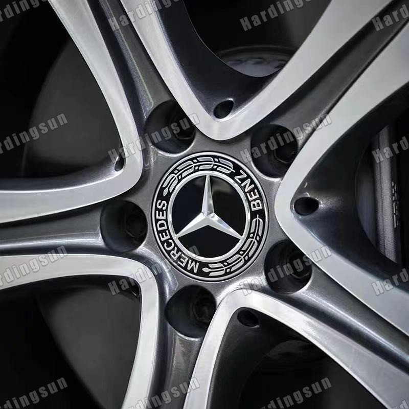 Set 4 Nắp Đậy Trục Bánh Xe Hơi Mercedes-Benz 75MM 60MM Thay Thế