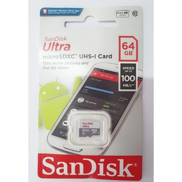 Thẻ Nhớ SanDisk microSD Ultra 64GB Class 10; 12T