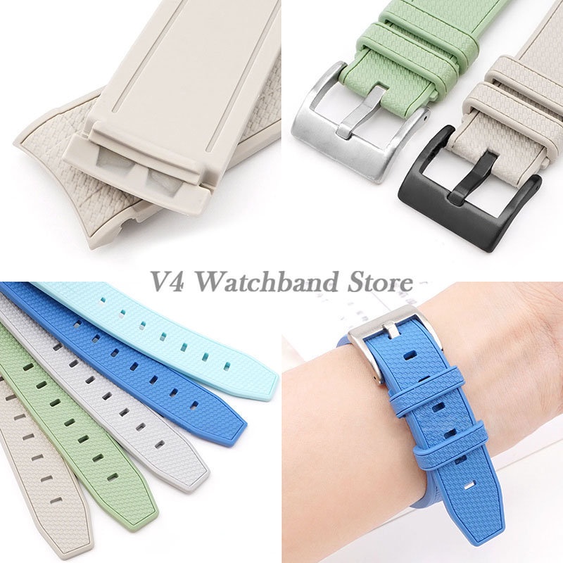 Dây Đeo Silicone Cao Su 20mm Chống Nước Cho Omega for Swatch