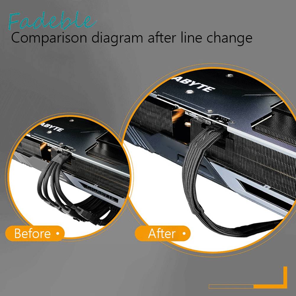 Dây Cáp Nguồn GPU 70cm 16pin (12 + 4) 12VHPWR 16AWG Cho RTX 3090Ti 4070Ti 4080 4090