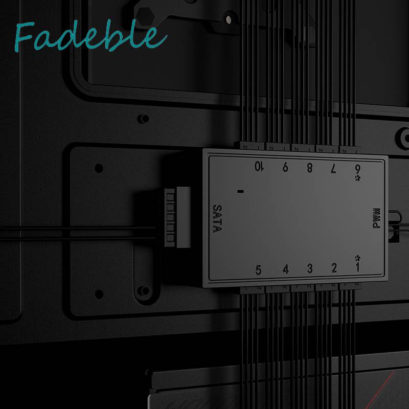 Bộ Chia 1 Ra 10 Cổng 4 Pin PWM SATA Cho Máy Tính Ốp