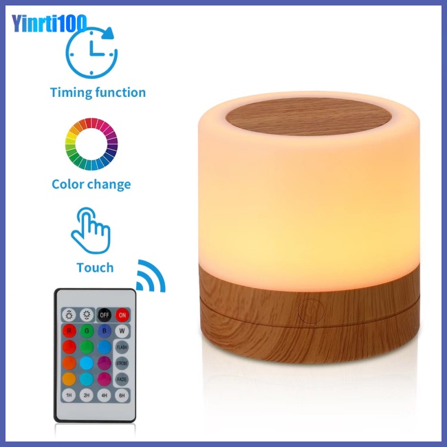 Đèn Ngủ Rgb Nhiều Màu Sắc Có Điều Khiển Từ Xa Tiện Dụng