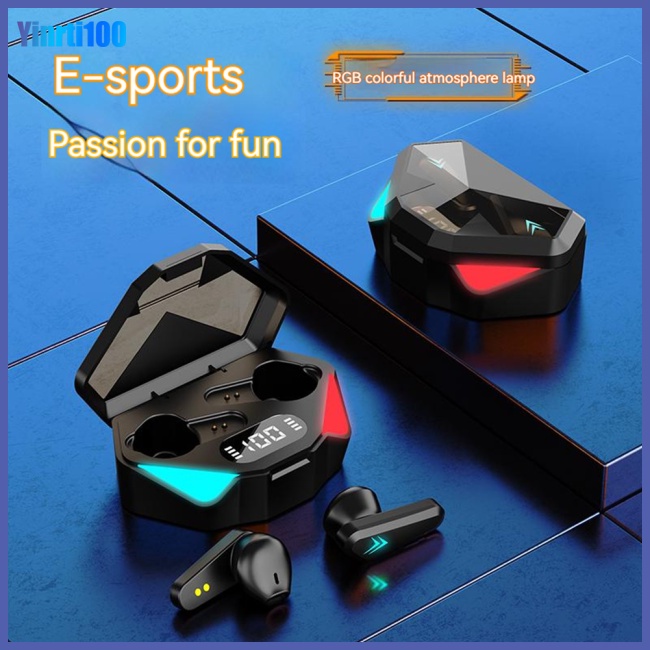 1 Cặp Tai Nghe Chụp Tai X15S TWS Bluetooth 5.0 Không Dây Hiệu Quả Thấp Màn Hình Cảm Ứng Kỹ Thuật Số