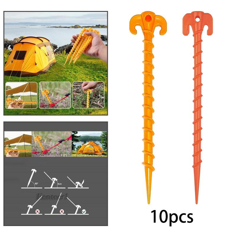 [Fenteer1] Set 10 Cọc Dựng Lều Cắm Trại Bãi Biển Siêu Nhẹ