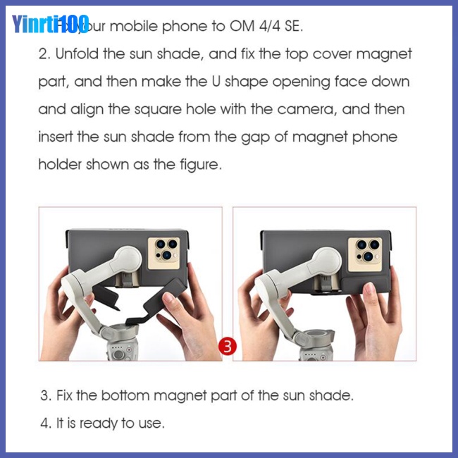 Tấm Che Nắng Nam Châm Có Thể Gập Lại Cho Dji Om