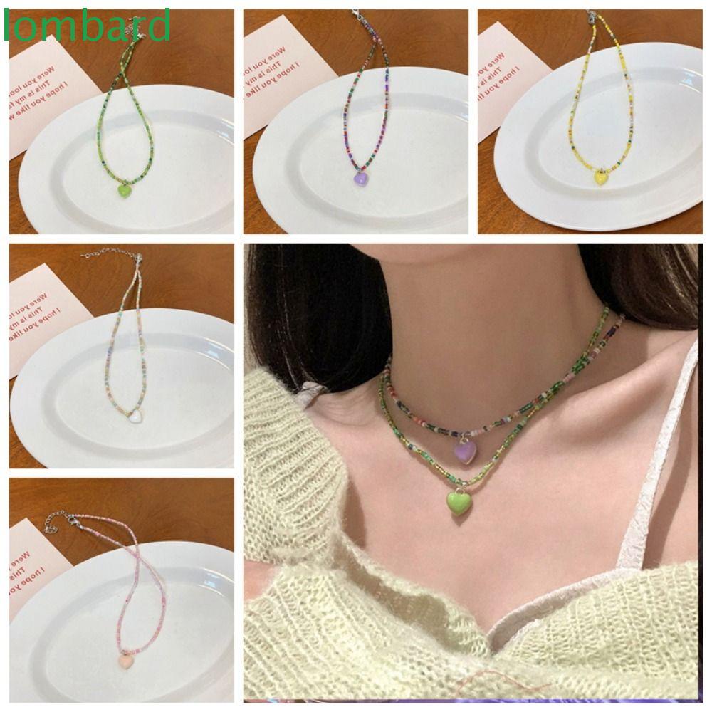 Vòng cổ Y2K Màu Sắc Ngọt Ngào Xinh Xắn Cho Nữ