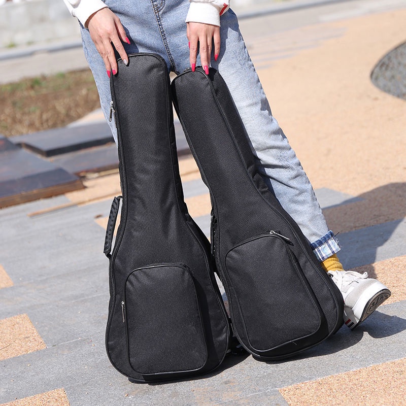 Túi Đựng Đàn Ukulele 21-Inch 23-Inch 26-Inch Dày Dặn Màu Đen Chống Nước Chống Sốc 5mm