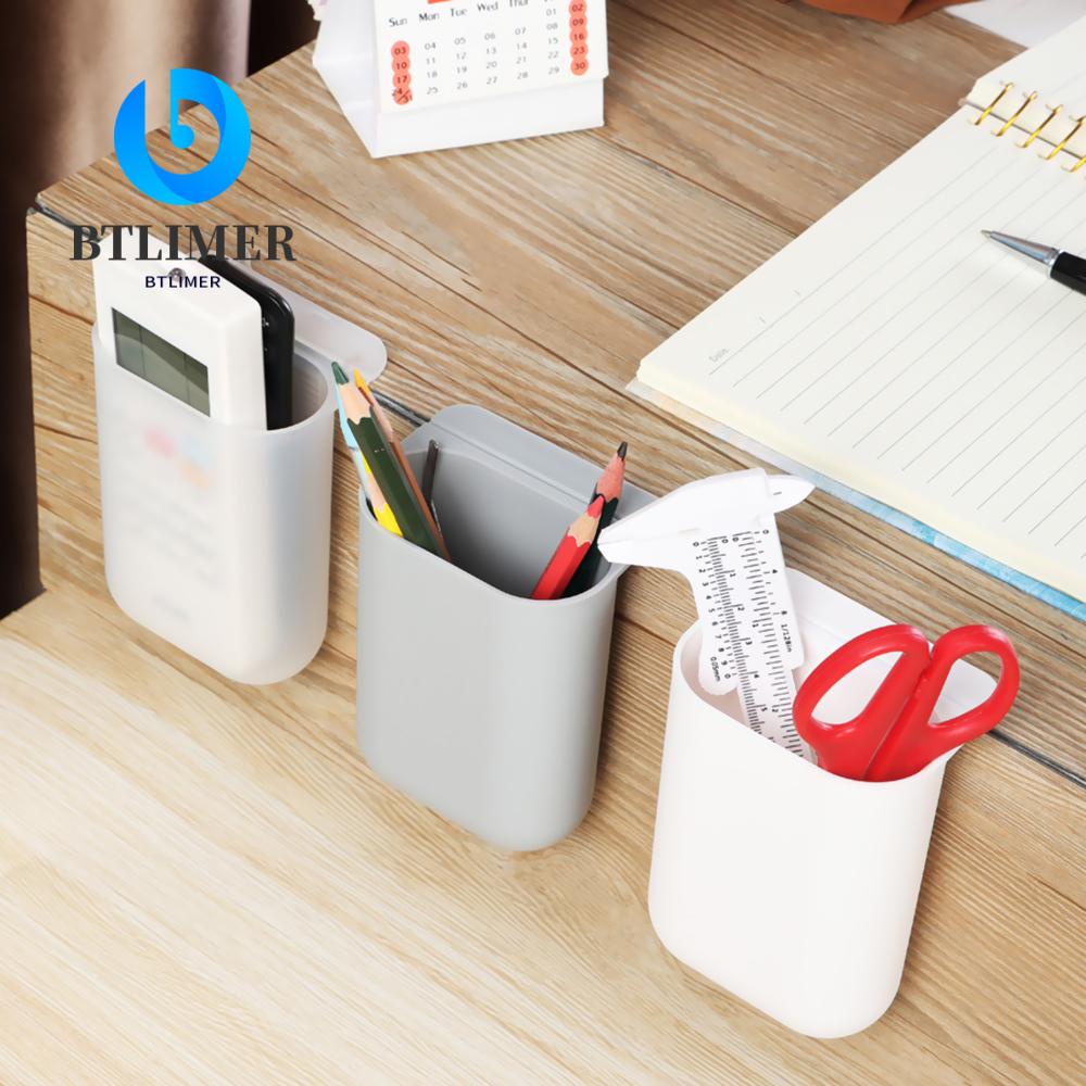 Btlimer Hộp Đựng Bút Chì Treo Bàn Tự Dính Không Cần Khoan Lỗ Dành Cho Văn Phòng / Trường Học