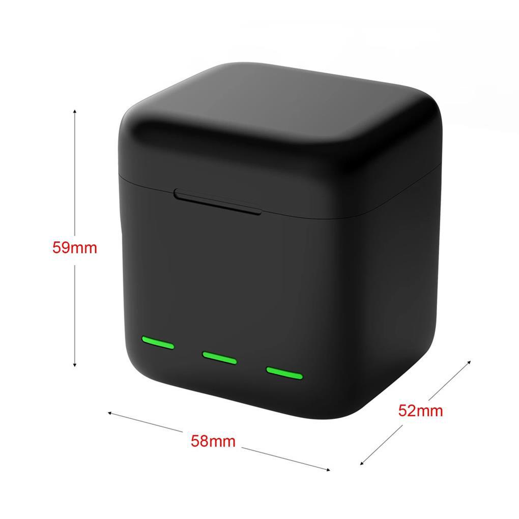 Hộp Sạc Pin GP-BCG-901 3 Kênh USB Type-C Có Dây Cáp Cho Gopro9 Camera