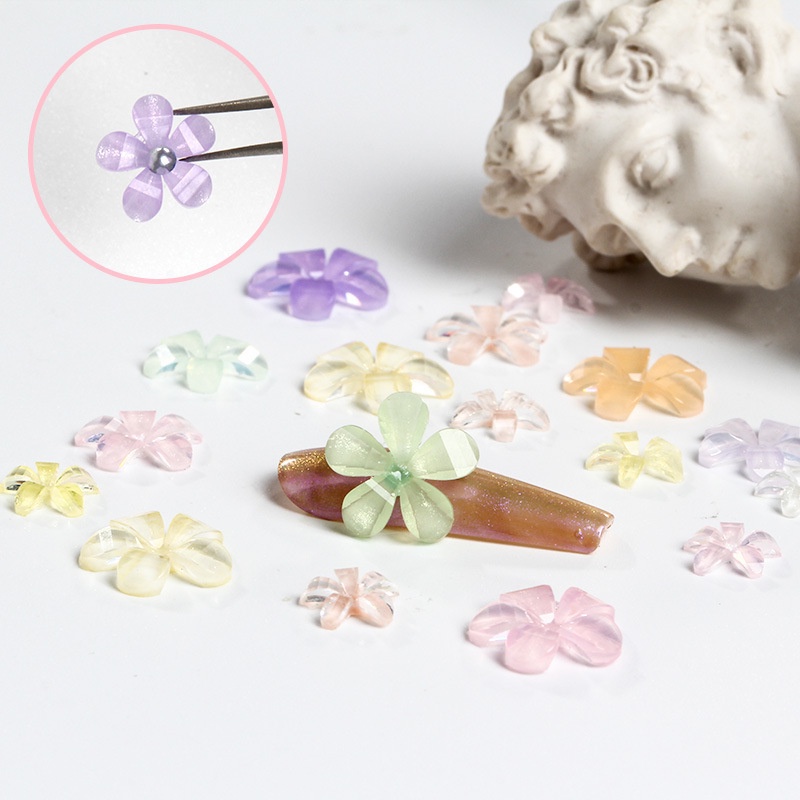 50 Cánh Hoa Hướng Dương Nhỏ Màu Trang Trí Móng Tay