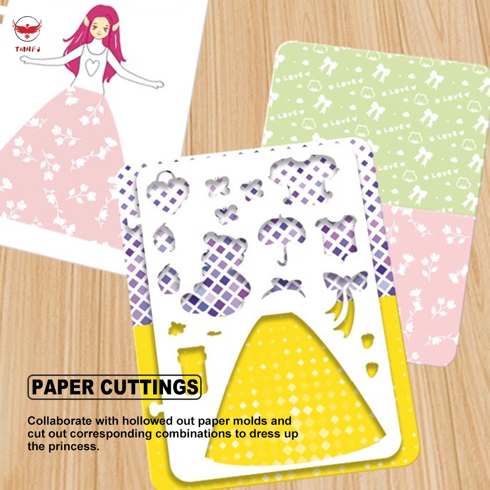 Sách Tập Vẽ Chủ Đề Hoạt Hình Mặc Đầm Cho Bé Gái