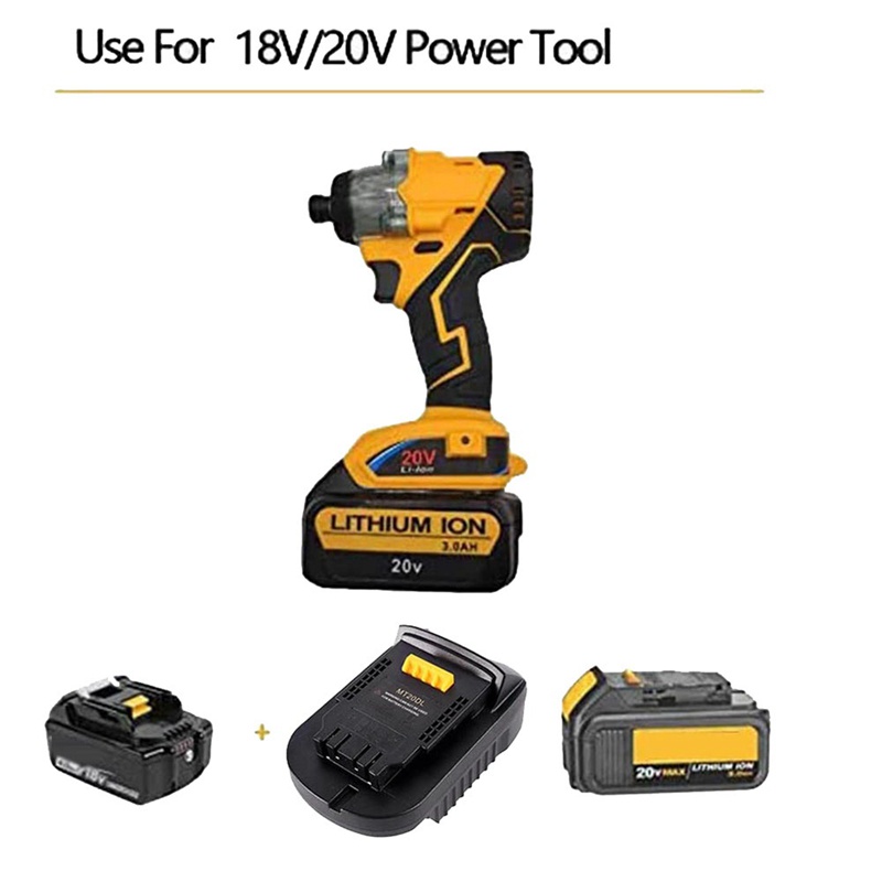 Bộ ChuyểN ĐổI MT20DL Cho Pin Makita 18V Bl1830 Bl1860 Bl1815 18V 20V DCB200 Li-Ion