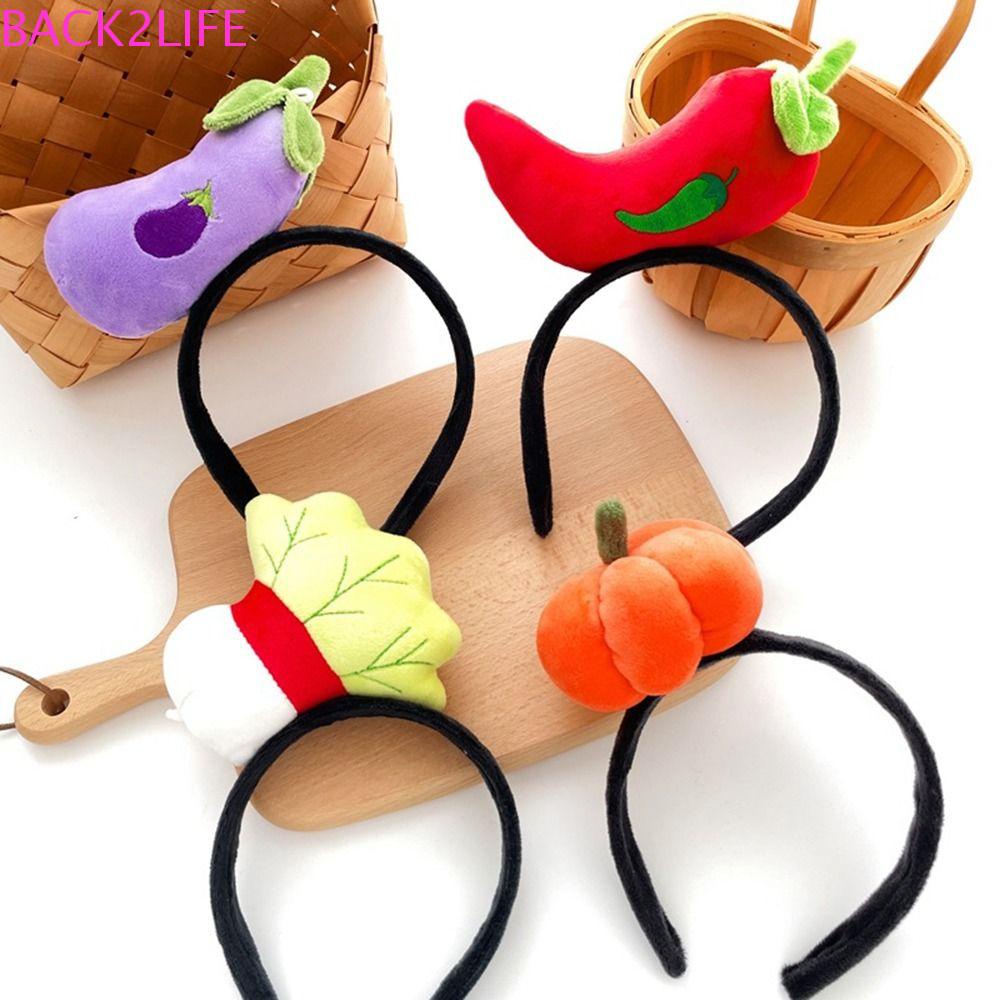 Băng Đô Cài Tóc Hình Rau Củ Quả Cà Rốt Nhồi Bông Đáng Yêu Dành Cho Nữ Làm Đạo Cụ Chụp Ảnh Back2L