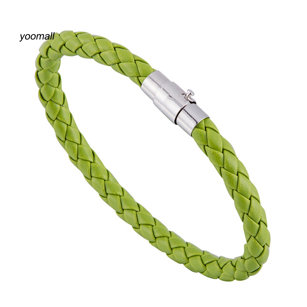 Vòng Tay Bện Dây Da Thời Trang Cho Nữ