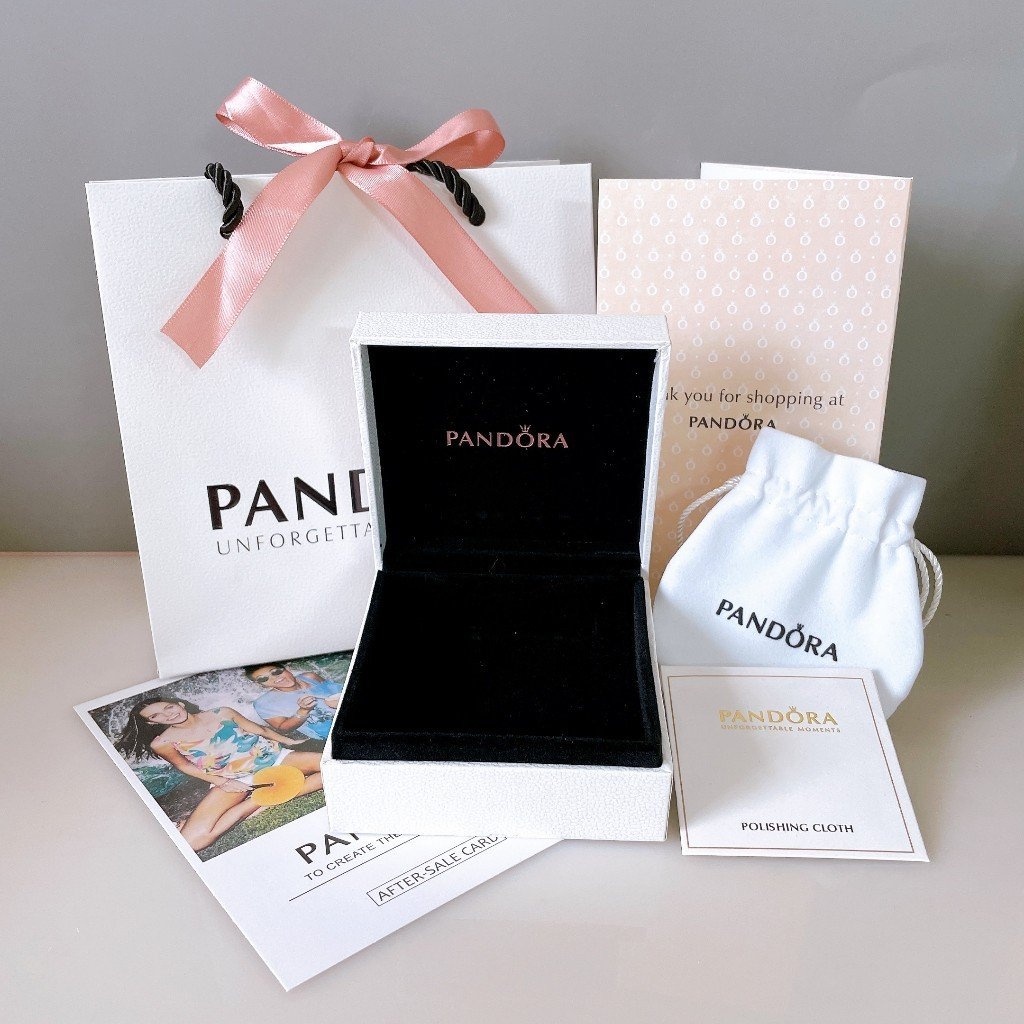 Vòng Tay Pandora Mix Charm Fullbox Bạc S925 - Vòng Pandora Phong Thủy May Mắn Về Tình Duyên
