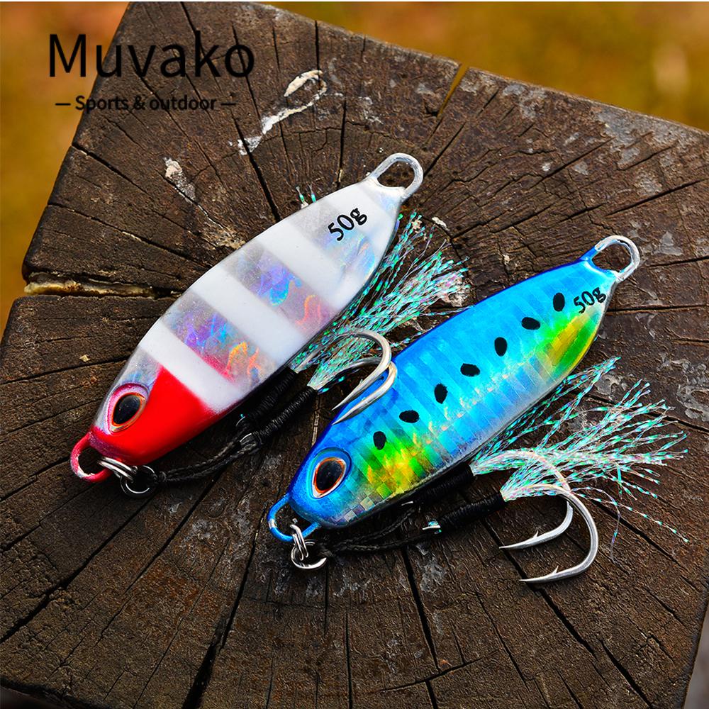 MUVAKO Mồi Câu Cá Nhân Tạo Bằng Kim Loại Nhiều Màu Sắc 10g 20g 30g