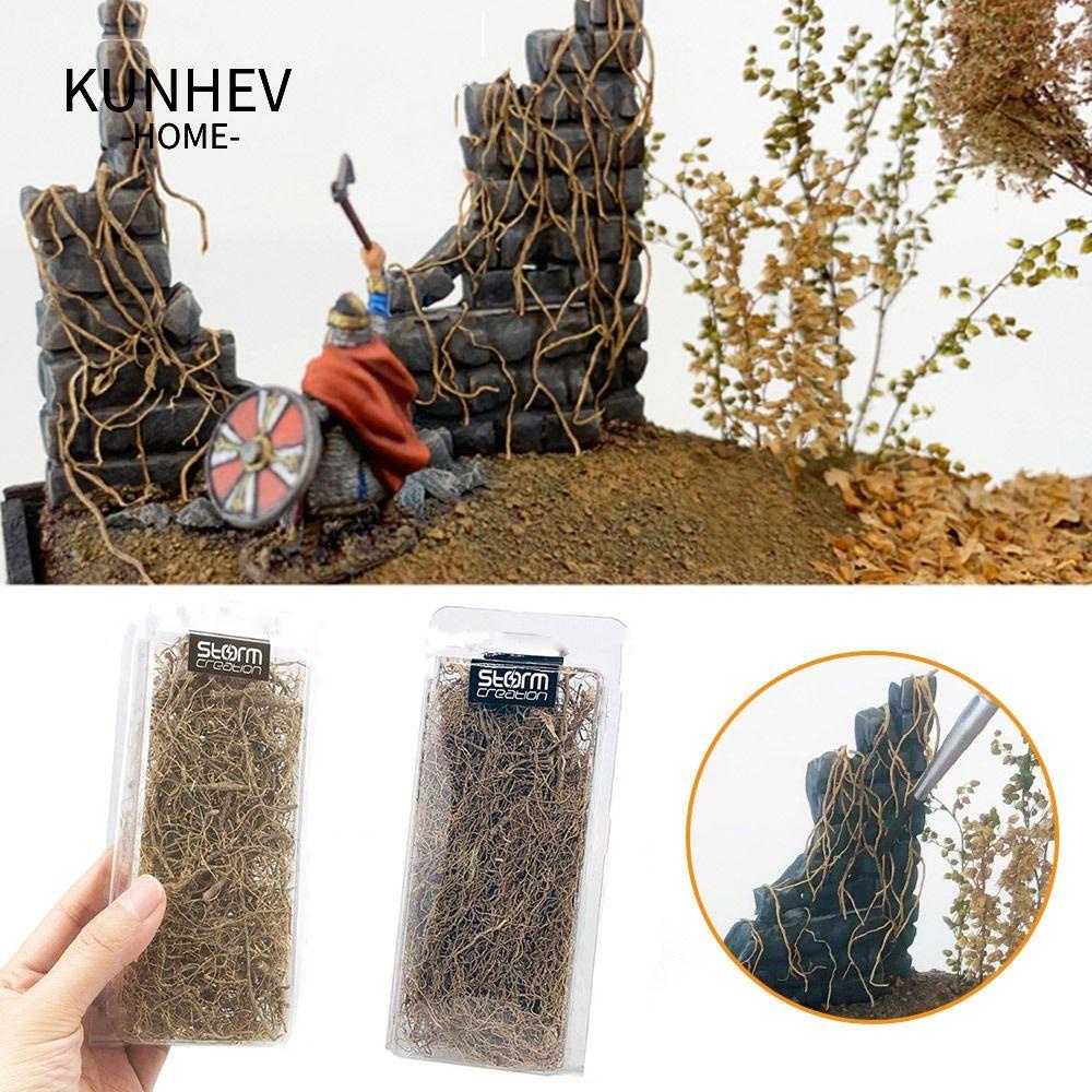 KUNHEV 1 Hộp Mây Mini Có Đường Ray Trang Trí Tiểu Cảnh