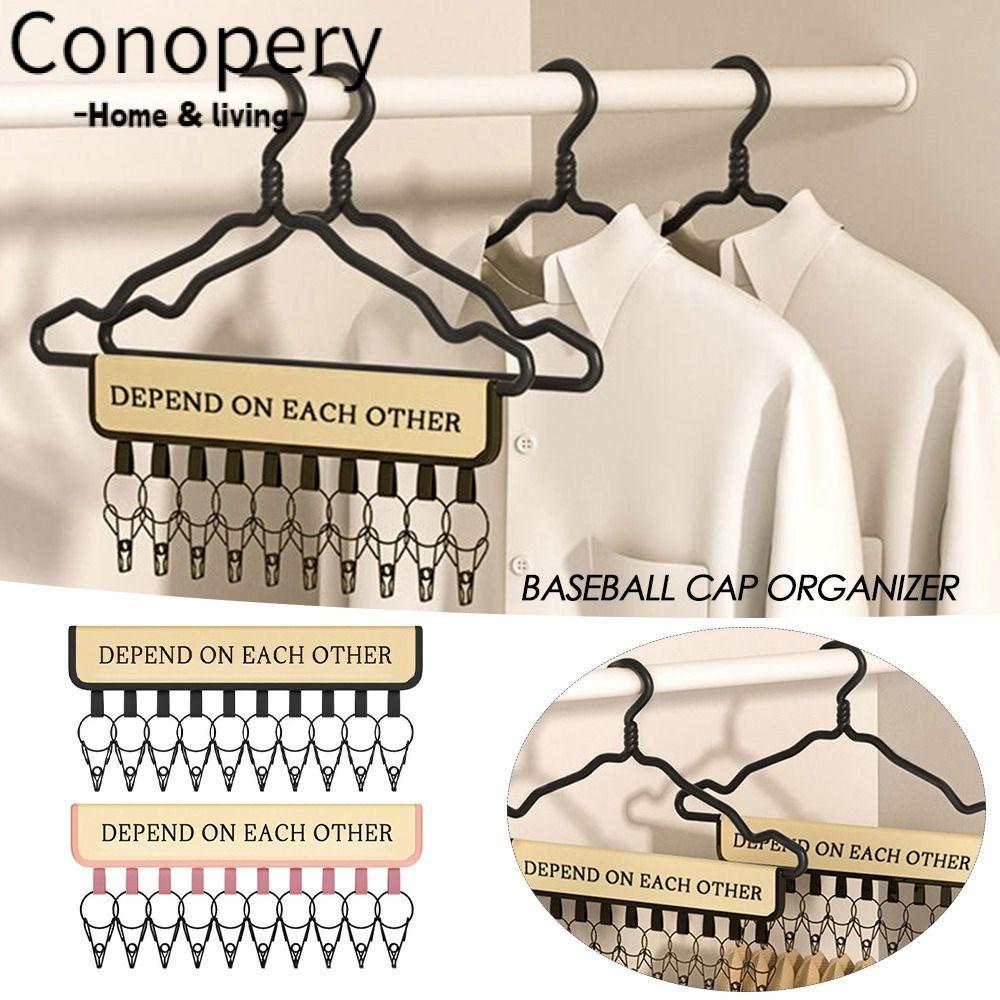 CONOPERY Giá Đỡ Trưng Bày 10 Kẹp Mũ Bóng Chày Tiện Dụng