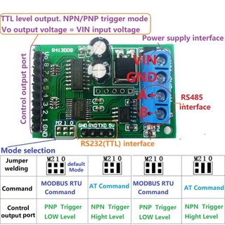 Mô Đun 8 Kênh RS485 Cho Modbus Và AT Command