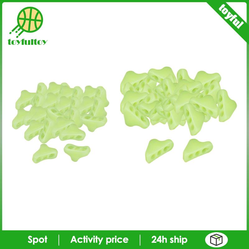 Set 30 Móc Khóa Dây Lều Hình Tam Giác Màu Dạ Quang Tiện Dụng