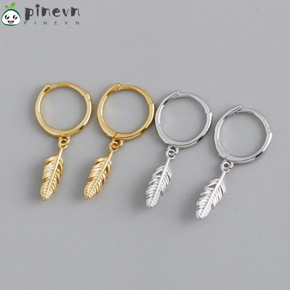 Bộ 3 Đôi Bông Tai Hình Lông Vũ Thời Trang