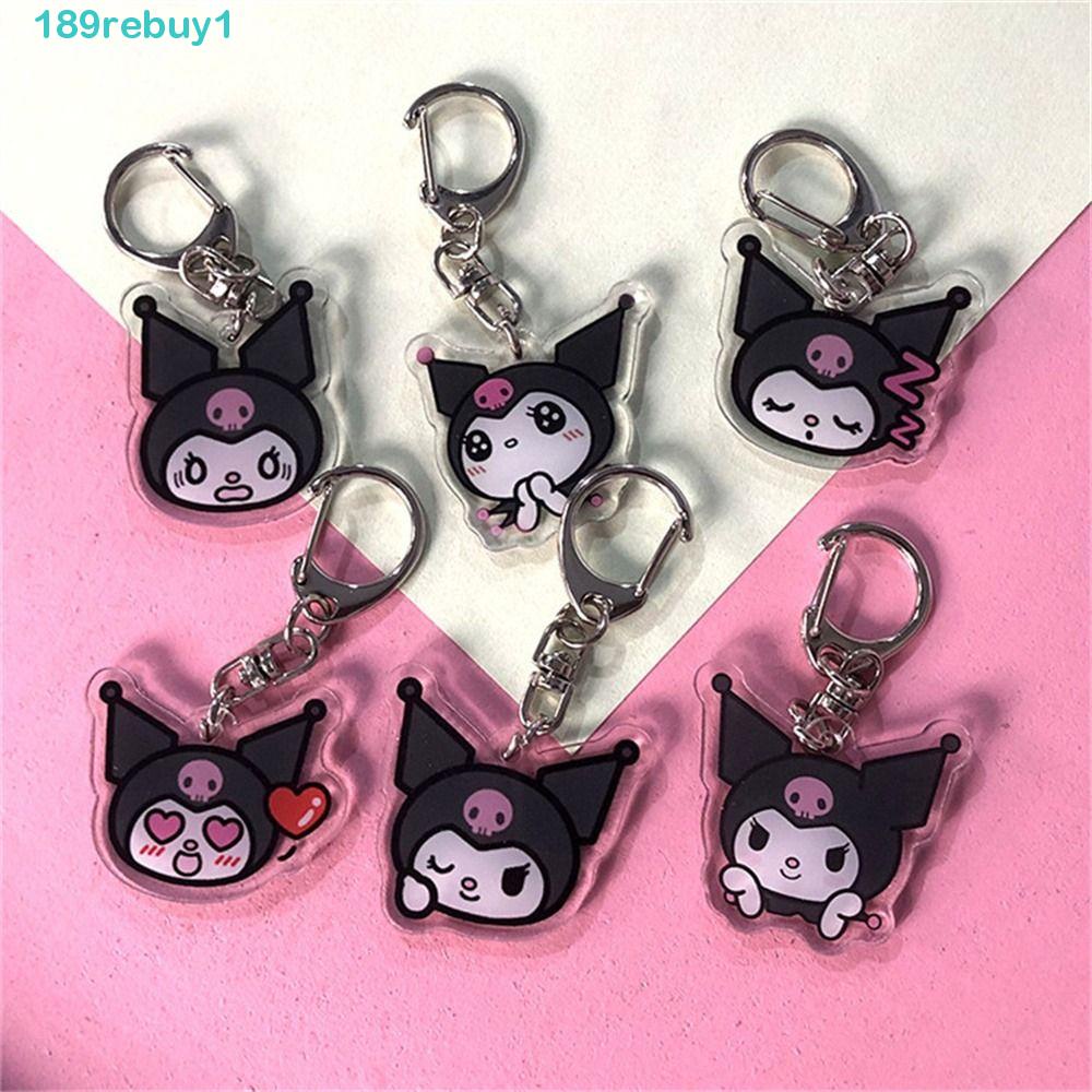 Móc Khóa Hai Mặt Bằng Acrylic Trong Suốt Hình Kuromi REBUY1