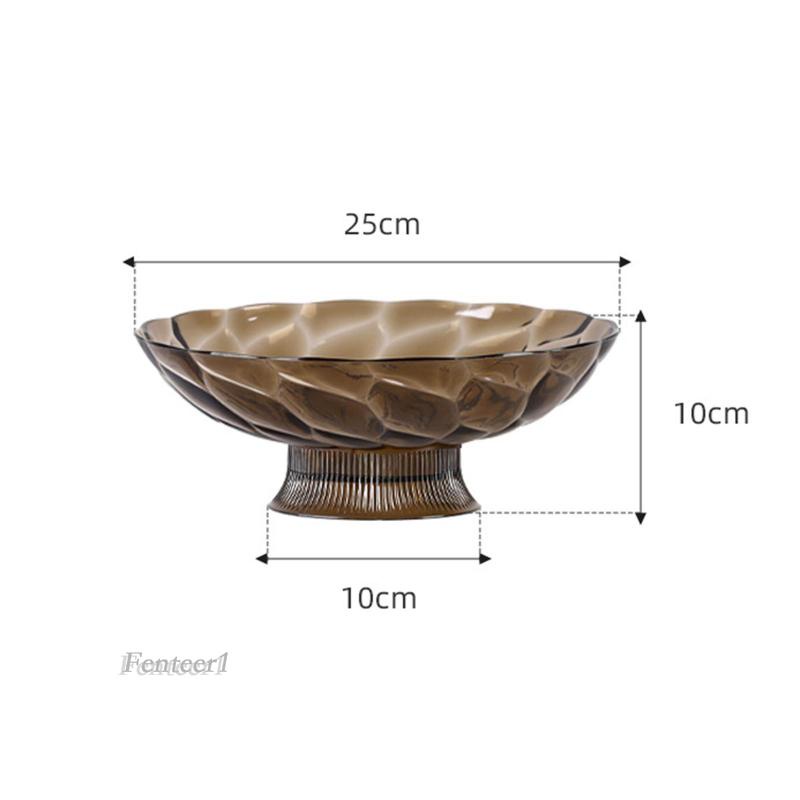 [Fenteer1] Giá Đỡ Rổ Đựng Trái Cây Đế Cao Có Lỗ Thoát Nước Bền Bỉ Trang Trí