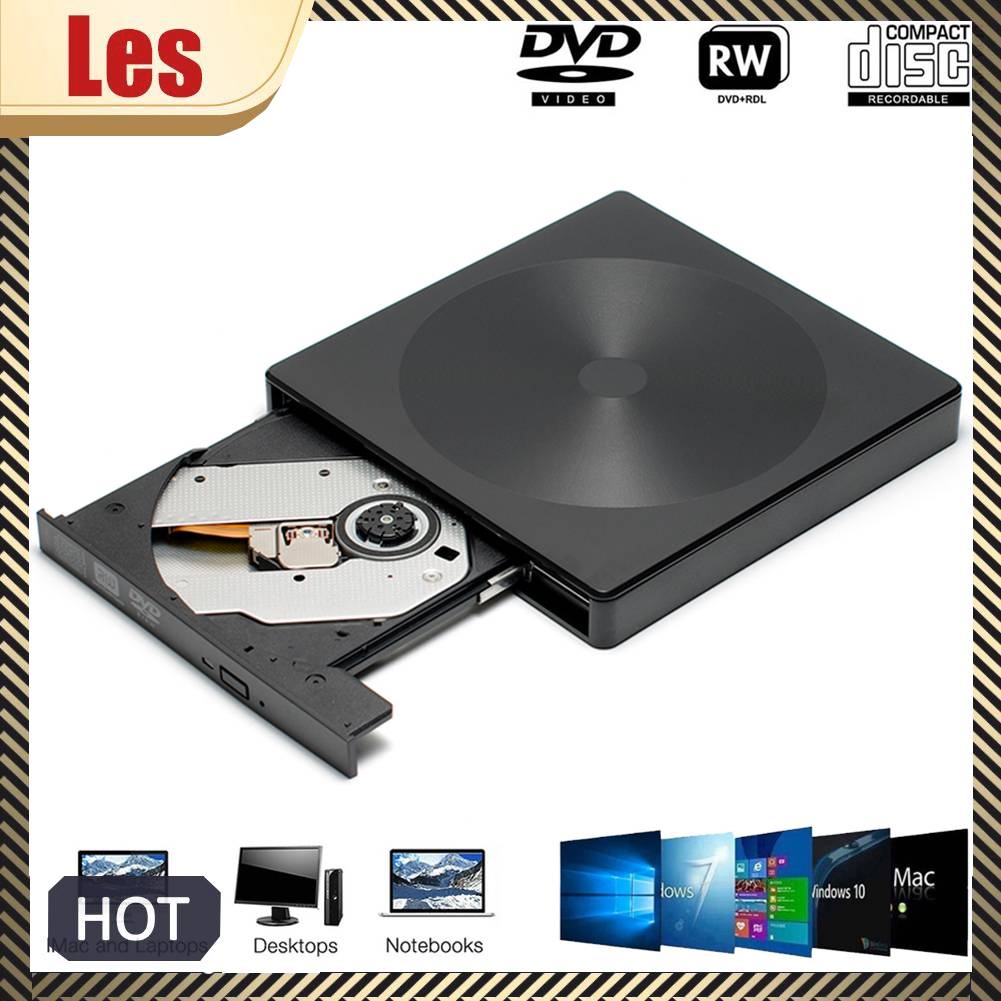 Ổ Đĩa Quang DC 12V DVD / CD-ROM USB3.0 + Type-C Cho Laptop