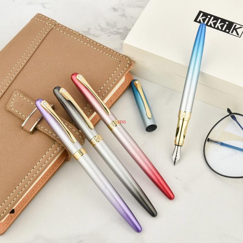 Seng Bút Mực Kim Loại Màu Gradient Phong Cách Doanh Nhân Sang Trọng
