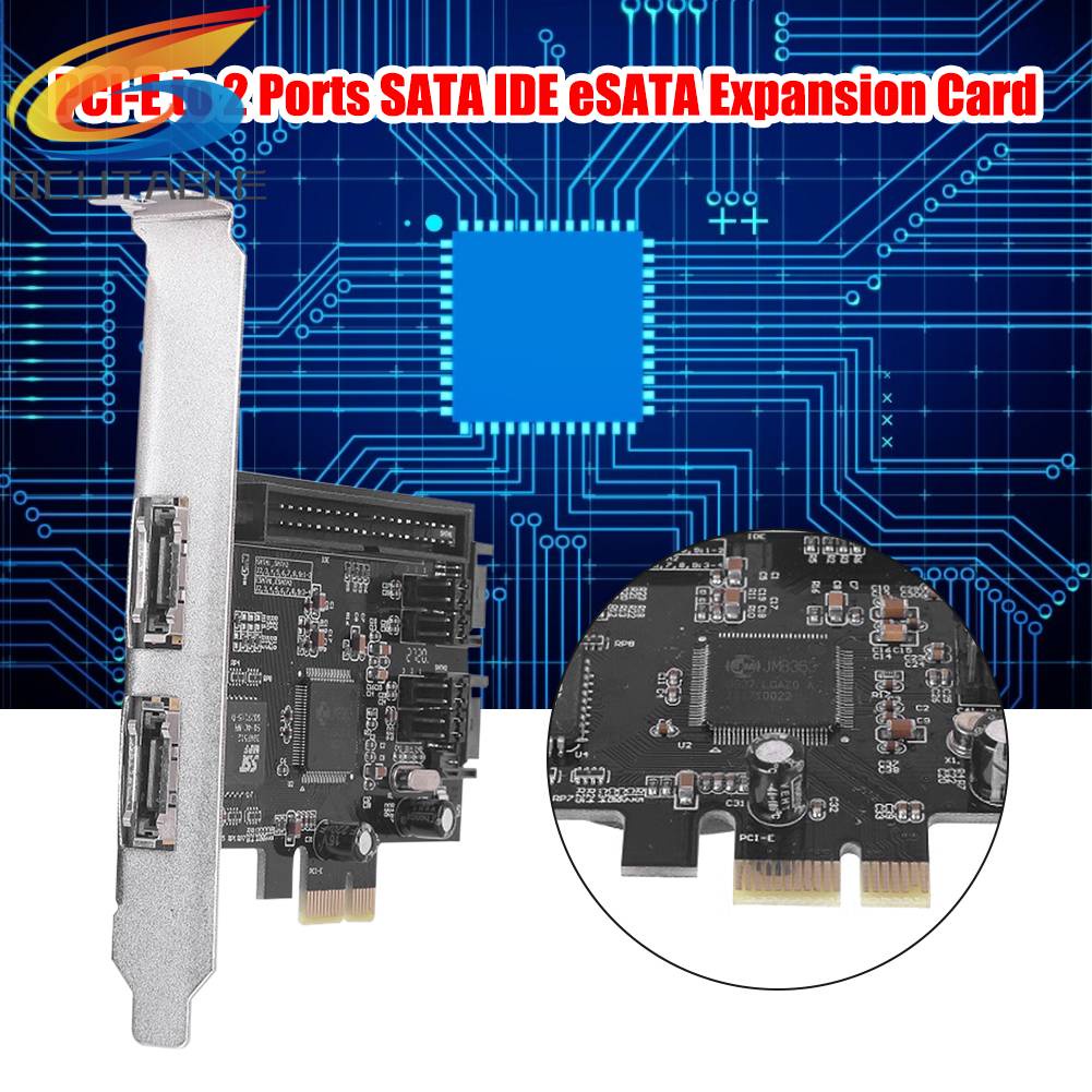 Card Mở Rộng PCI-E PCIe 2 Cổng SATA IDE eSATA JMB363