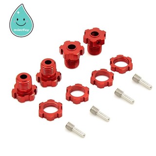 Set 4 trục bánh xe 17mm bằng kim loại 5353 cho traxxas e-revo e-maxx t-maxx revo 3.3 summit xo-1