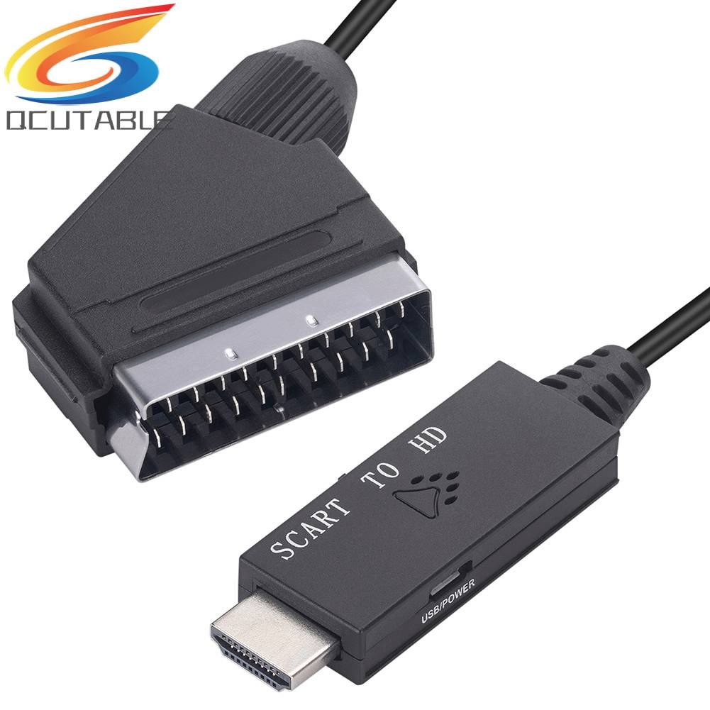 Bộ ChuyểN ĐổI Âm Thanh / Video 1m Scart Sang HDMI-compatible 1080P Cho Set-top Box