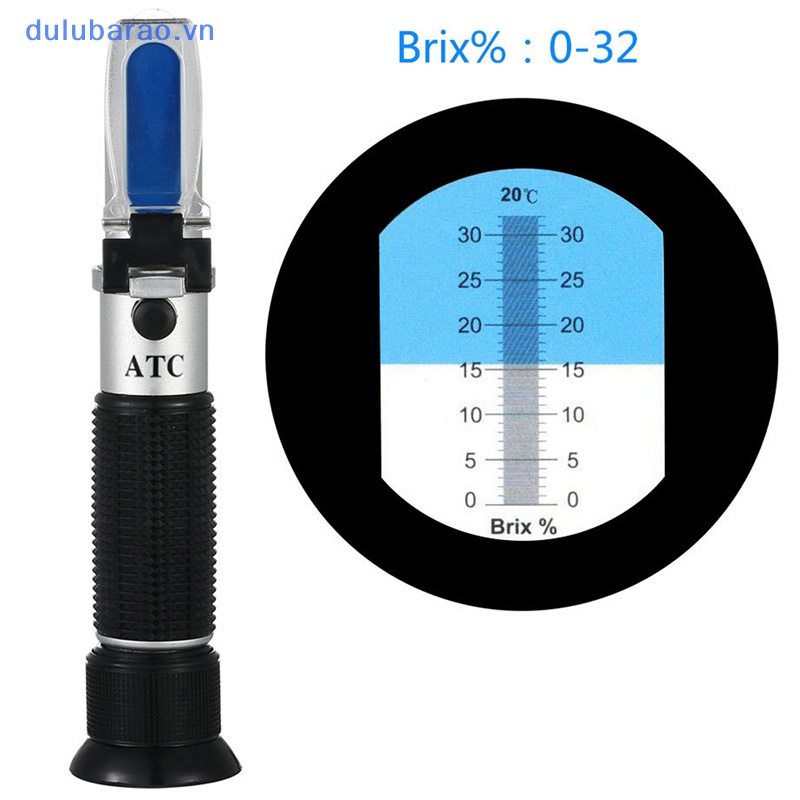 Dil 0-32% Brix đường rượu bia trái cây quy mô khúc xạ đo độ cồn công cụ kiểm tra thiết lập Ao