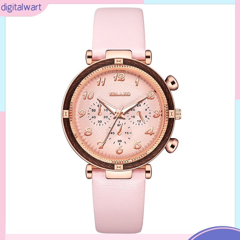 Đồng Hồ Đeo Tay Ba Mắt Kỹ Thuật Số Thời Trang Cho Nữ