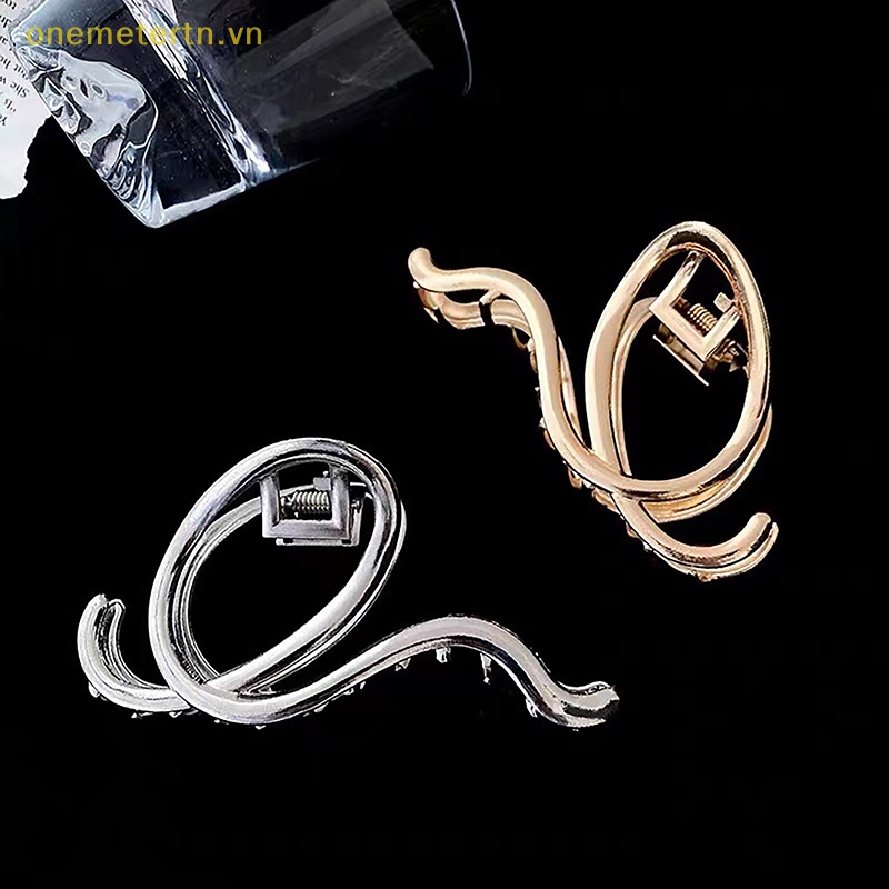 Kẹp Tóc Kim Loại Họa Tiết Hình Học Thời Trang 2023