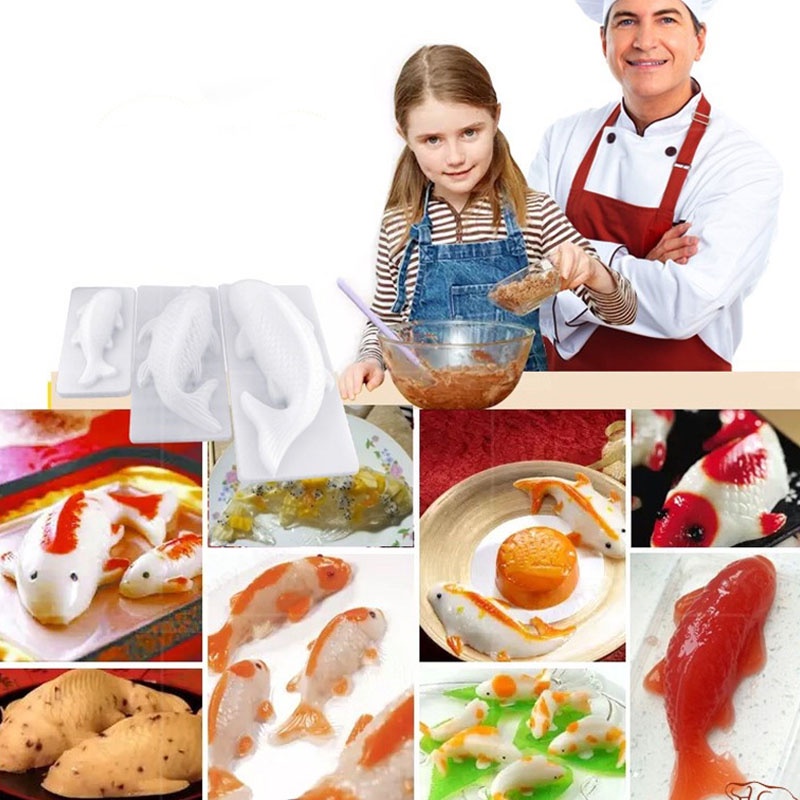 Khuôn Làm Bánh Hình Cá Koi 3D Độc Đáo
