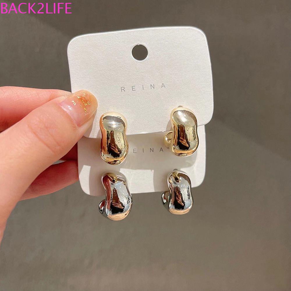 BACK2LIFE Bông Tai Thời Trang Hình Ngôi Sao Phong Cách Baroque Ngọt Ngào Cho Nữ Back2Lilife