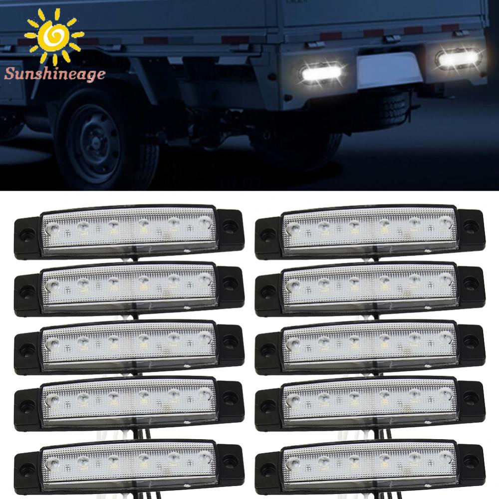 Set 10 Đèn 6LED Ánh Sáng Trắng Dùng Để Trang Trí Nội Thất Nhà / Cầu Thang Tiện Dụng