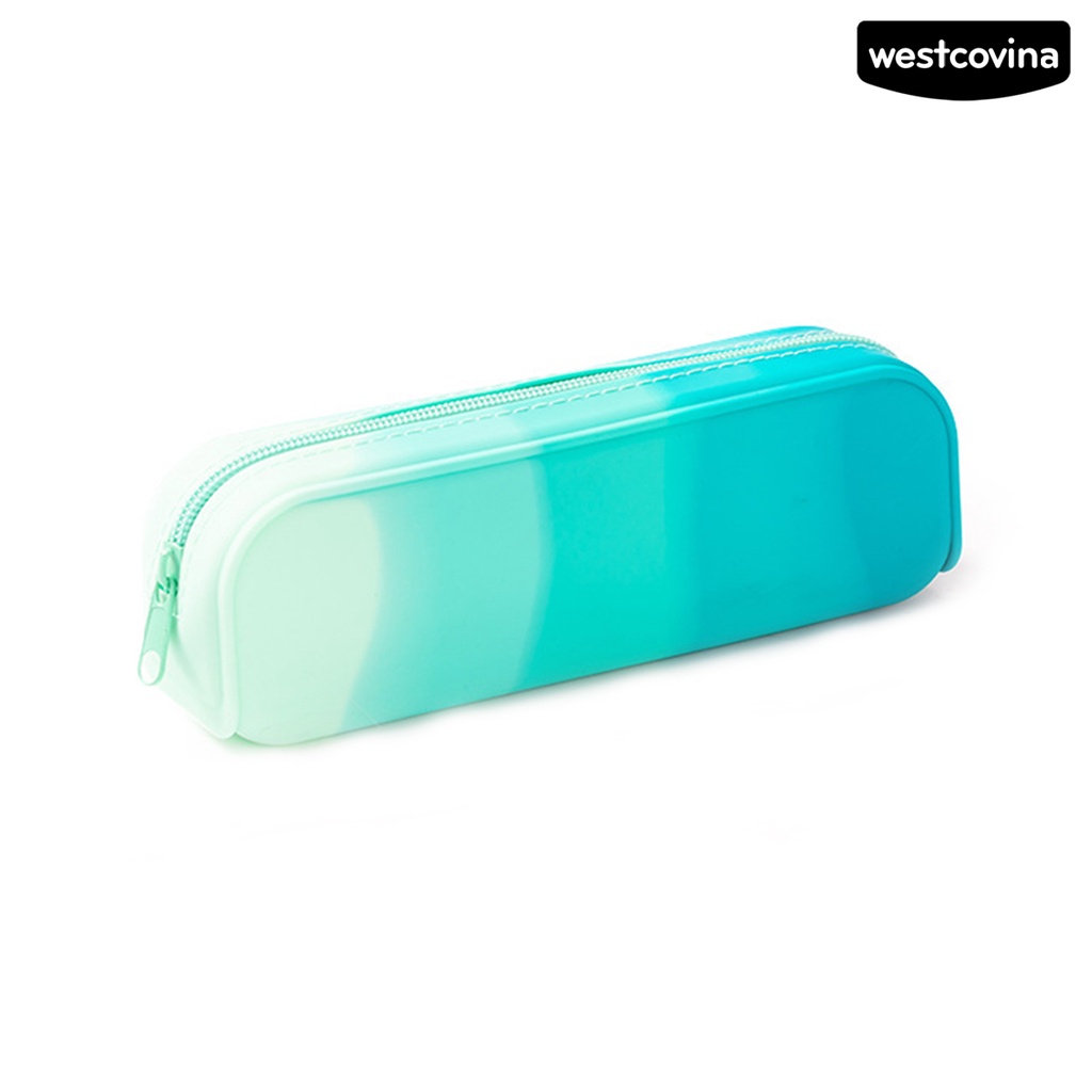 [WSTN]✎Túi Đựng Bút Bằng Silicone Dẻo Chống Nước Có Khóa Kéo Cho Học Sinh