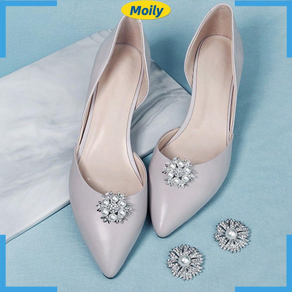 MOILYVN Khóa Kẹp Kim Loại Tròn Cho Giày Cao Gót