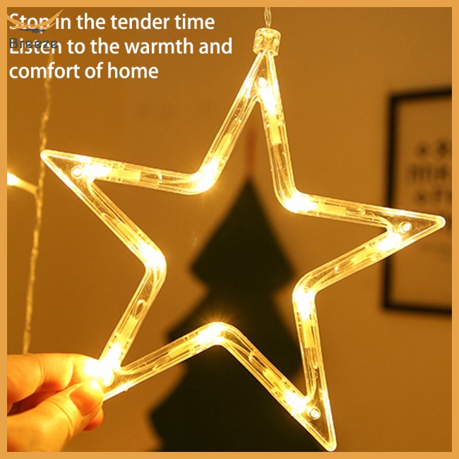 Dây Đèn Led Ip44 Ip44 Hình Mặt Trăng / Ngôi Sao 8 Chế Độ Chống Thấm Nước Trang Trí Giáng Sinh