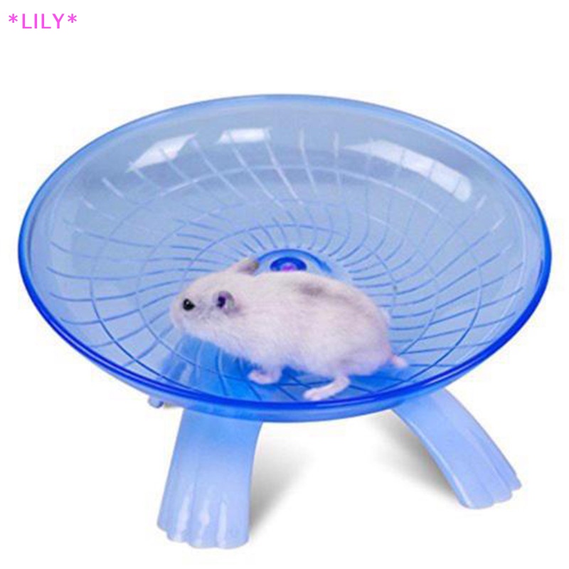 Lily Chạy đĩa bay đĩa tập thể dục bánh xe đồ chơi cho chuột lùn hamster Pet 18cm uuu