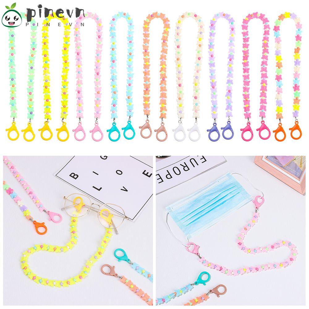 PINEVN Dây Đeo Kính Mát Chuỗi Hạt Nhiều Màu Hình Bướm