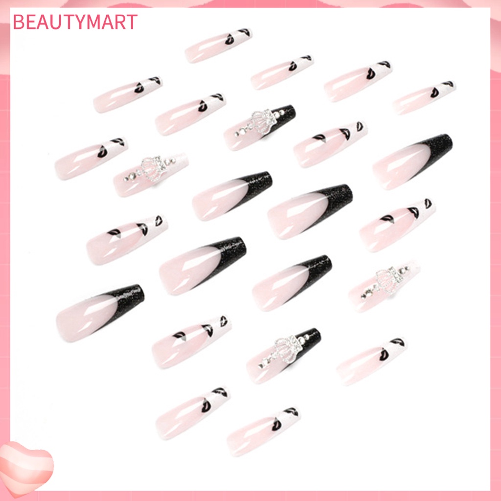 1 Bộ Móng Tay Giả Bằng ABS Màu Sắc Sống Động Sang Trọng